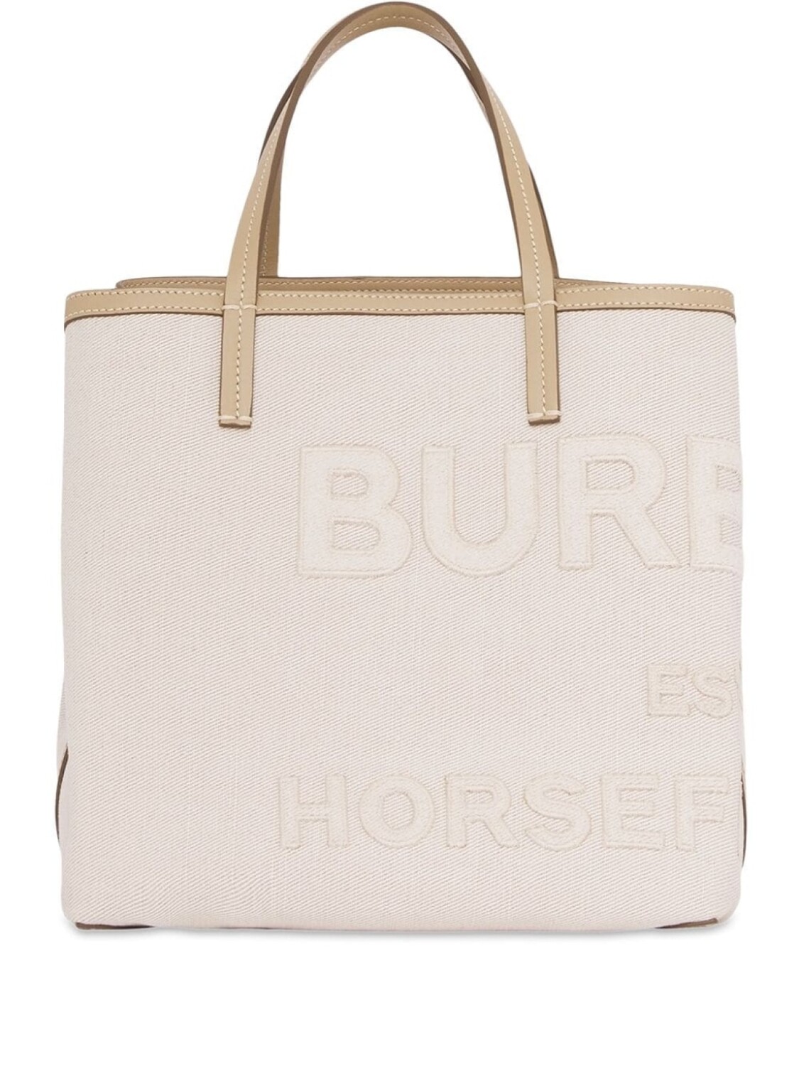 

Сумка-тоут Burberry с принтом Horseferry, нейтральный цвет