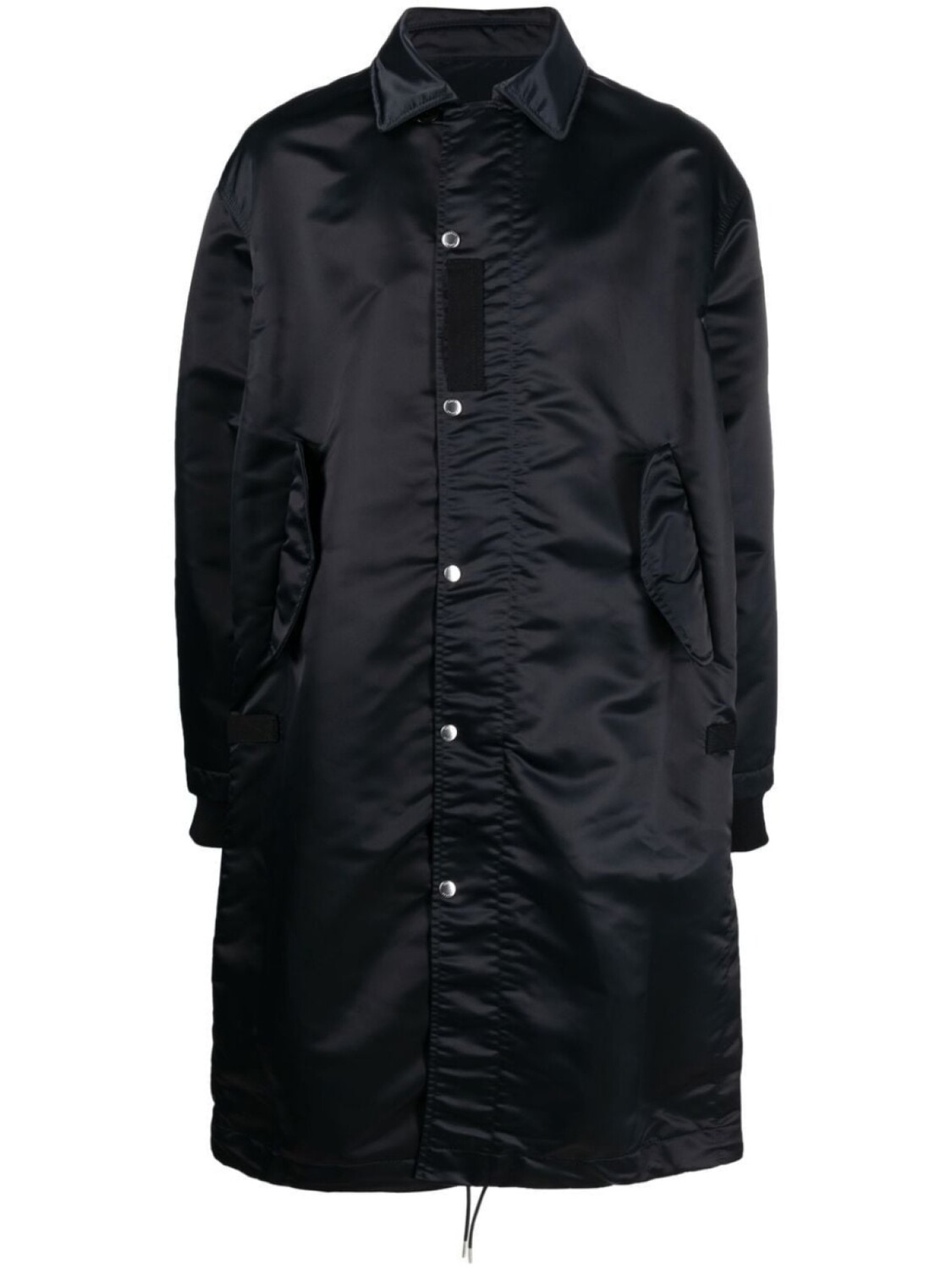 

sacai длинное пальто на кнопках, синий