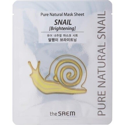 

The Saem Pure Natural Тканевая маска с улиткой, осветляющая