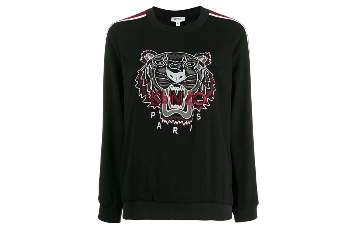 

Толстовка женская Kenzo Paris Tiger Logo, черный