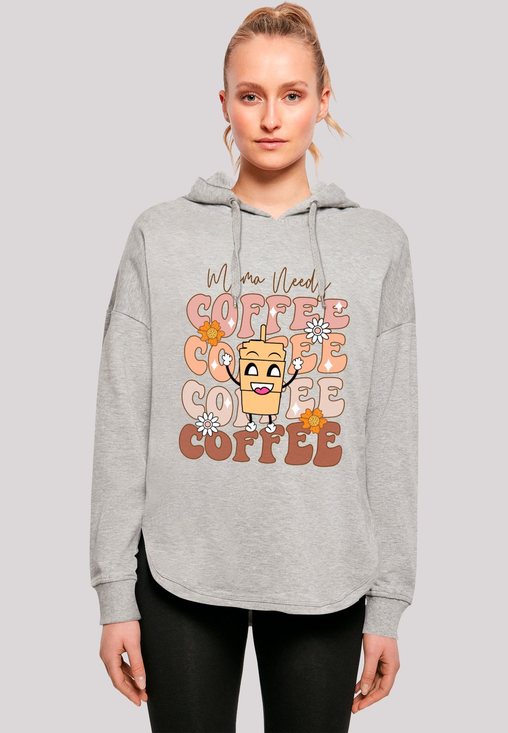 

Толстовка MOTHERS DAY COFFEE LOVER MOM - Hoodie F4NT4STIC, серый