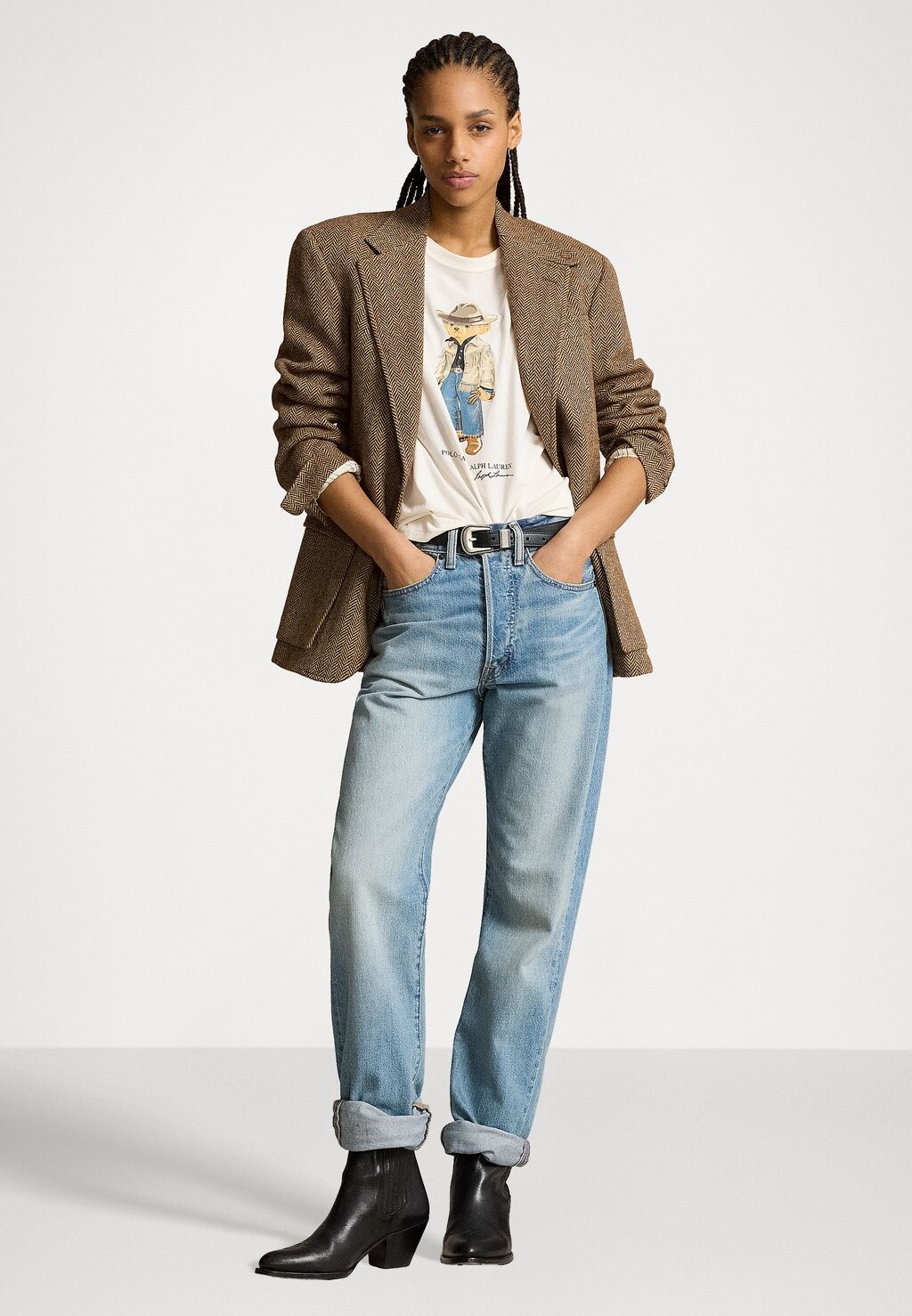 

Принт на футболке POLO BEAR COTTON JERSEY TEE Ralph Lauren, кремовый