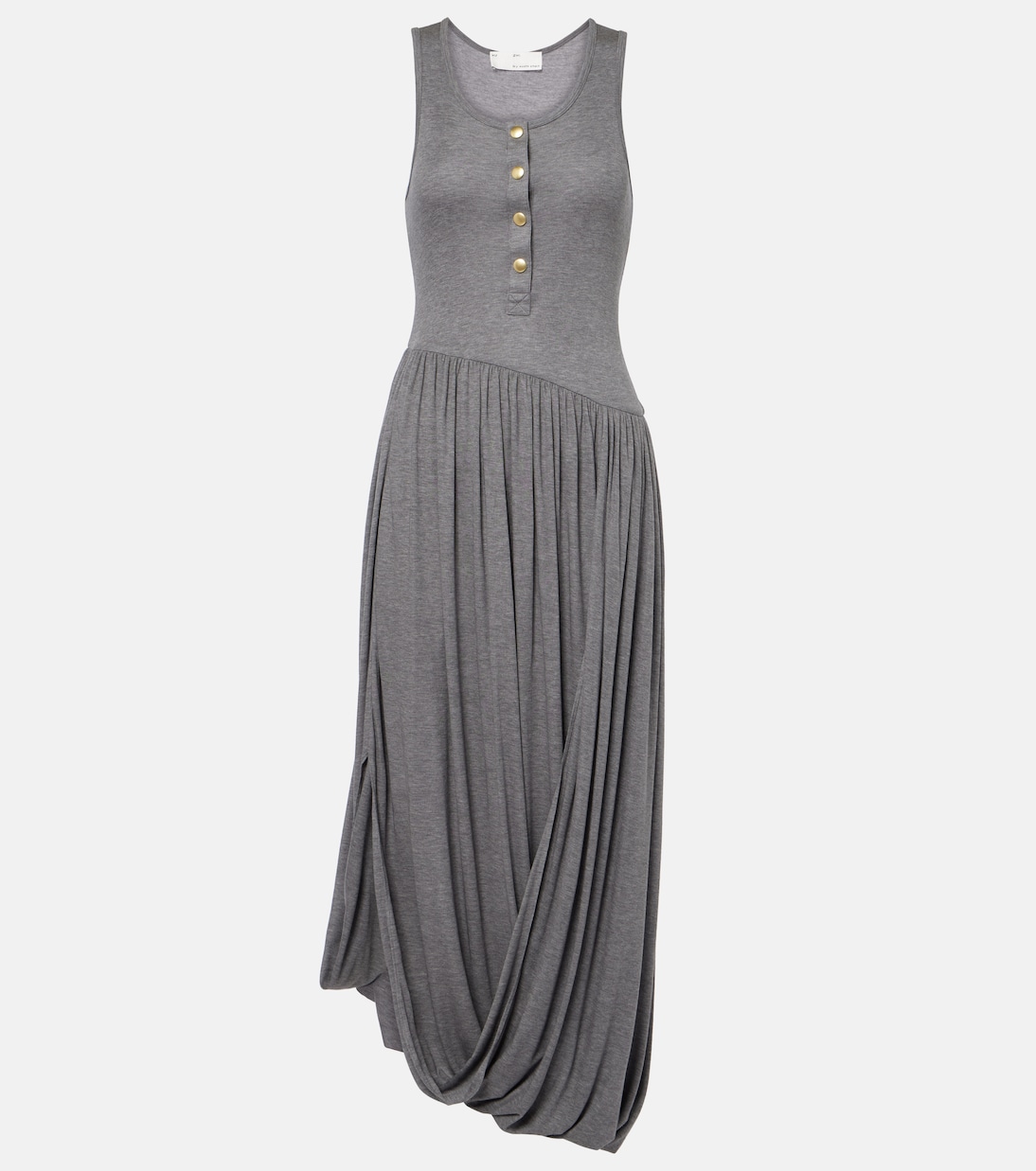 

Платье миди из драпированного джерси Xu Zhi, Gray