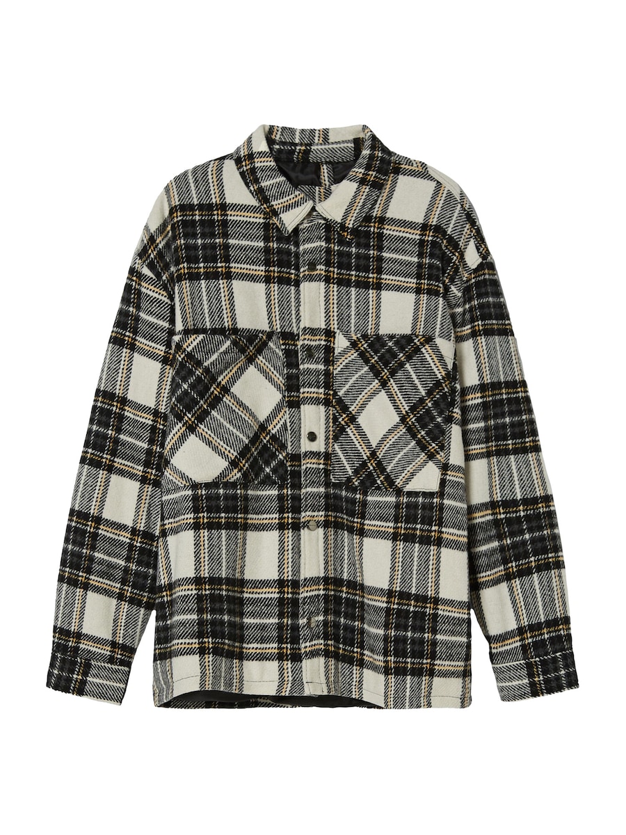 

Рубашка на пуговицах классического кроя Bershka, экрю/песочный