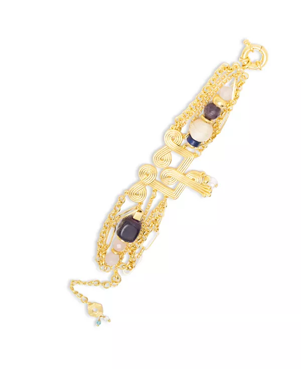 

Браслет из бусин Шехина, покрытый 18-каратным золотом Nectar Nectar New York, gold