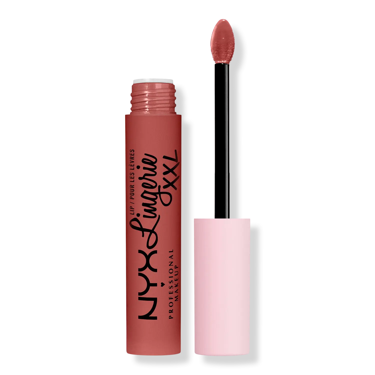 

Жидкая матовая помада Lip Lingerie XXL, стойкая NYX Professional Makeup, Warm Up (red rose)