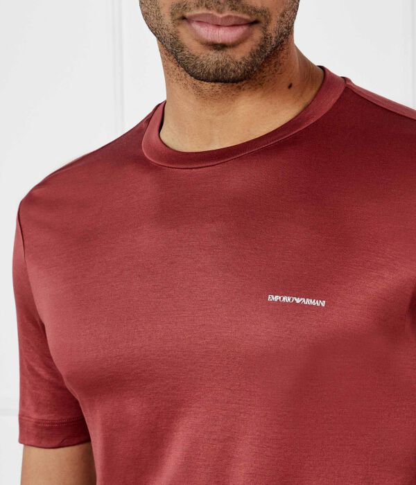 Футболки Slim fit Emporio Armani, красный — фото 4