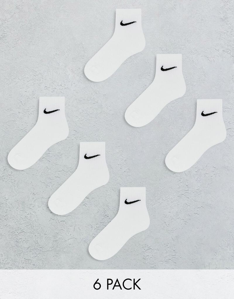

Nike – Everyday Cushioned – набор из 6 пар белых носков до щиколотки