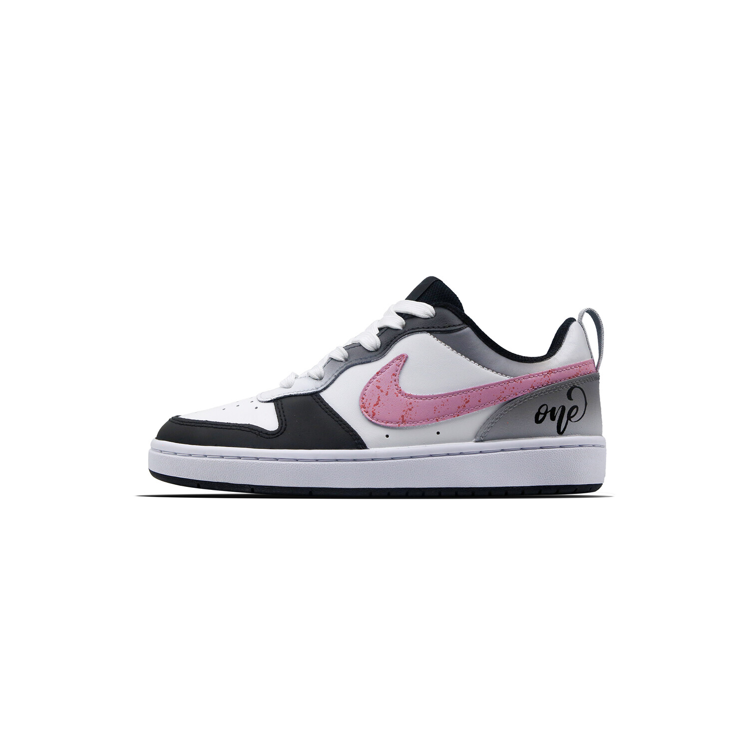 

Кроссовки Nike Court Borough 2 Kids' Skateboarding Shoes Grade School, черный/розовый