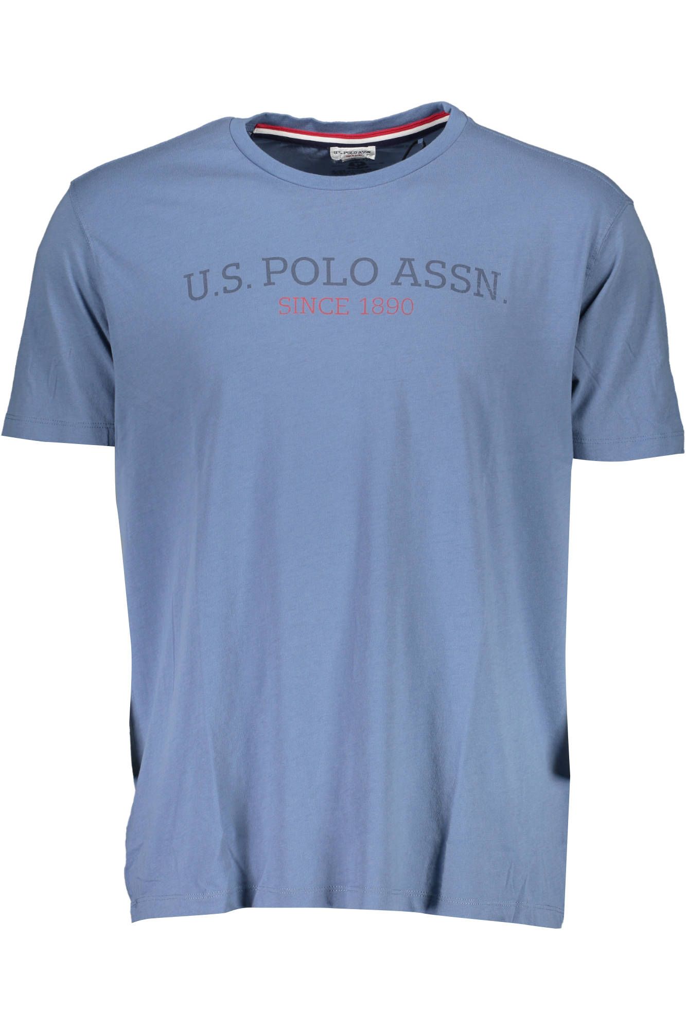 

Синяя хлопковая мужская футболка U.S. Polo Assn.