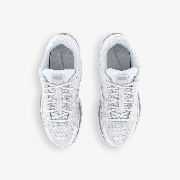 Кроссовки Nike P-6000 из кожи и сетки с вышитым логотипом, белый — фото 2