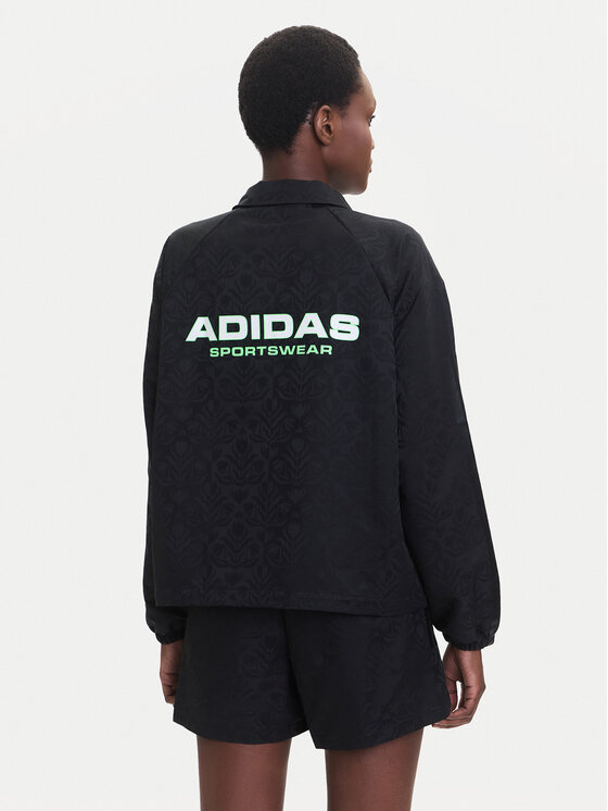 Демисезонная куртка loose fit Tiro x Common Goal Coaches JL7647 Adidas, чёрный — фото 3