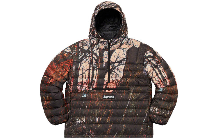 

Пуховик Supreme Micro Down Half Zip, коричневый