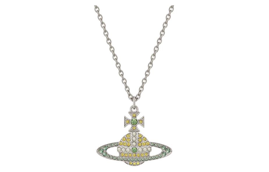 

Vivienne Westwood Латунное колье с кристаллами, серебряные, женские