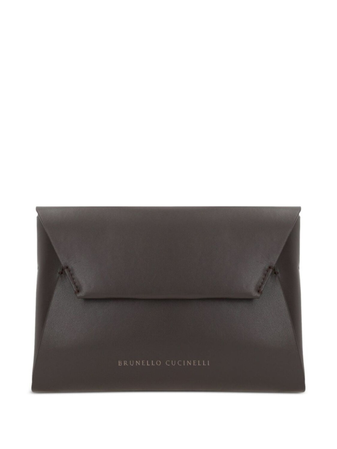 

Brunello Cucinelli клатч Duo, коричневый