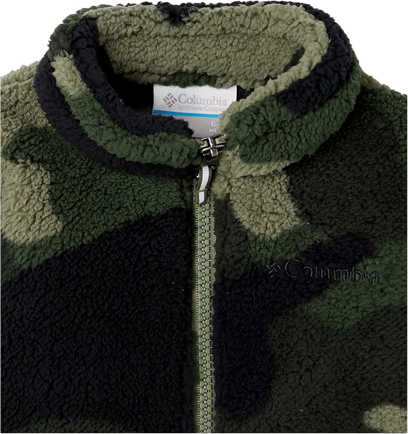 Columbia baby-girls Rugged Ridge II Sherpa Full Zip, Stone Green Mod Camo — фото 2