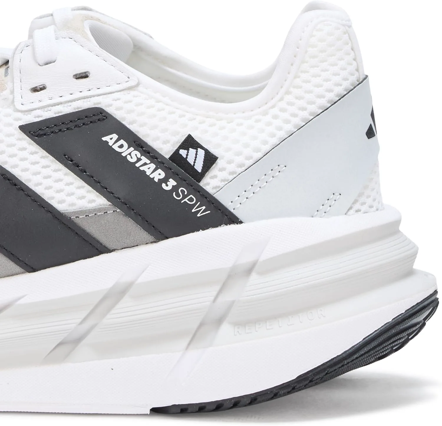 Мужские беговые кроссовки Adidas Adistar 3 Sportswear - зеленые, белый/черный/серый — фото 4
