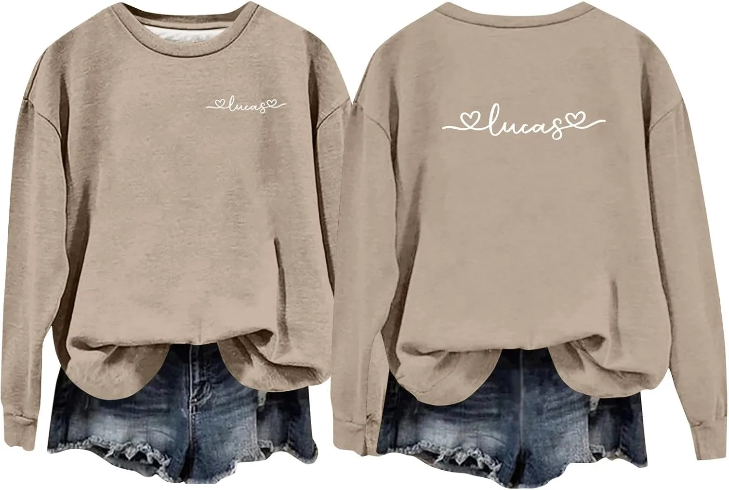 

Свитшот женский Valentine's Day с принтом Love Heart FQZWONG