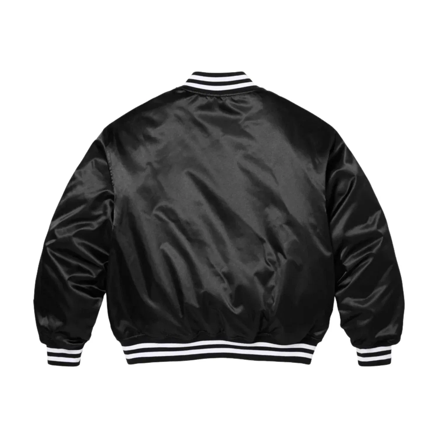 Куртка-бомбер Supreme x Champion SS26 из атласа, черная, SUP-SS26-170-BLK — фото 3