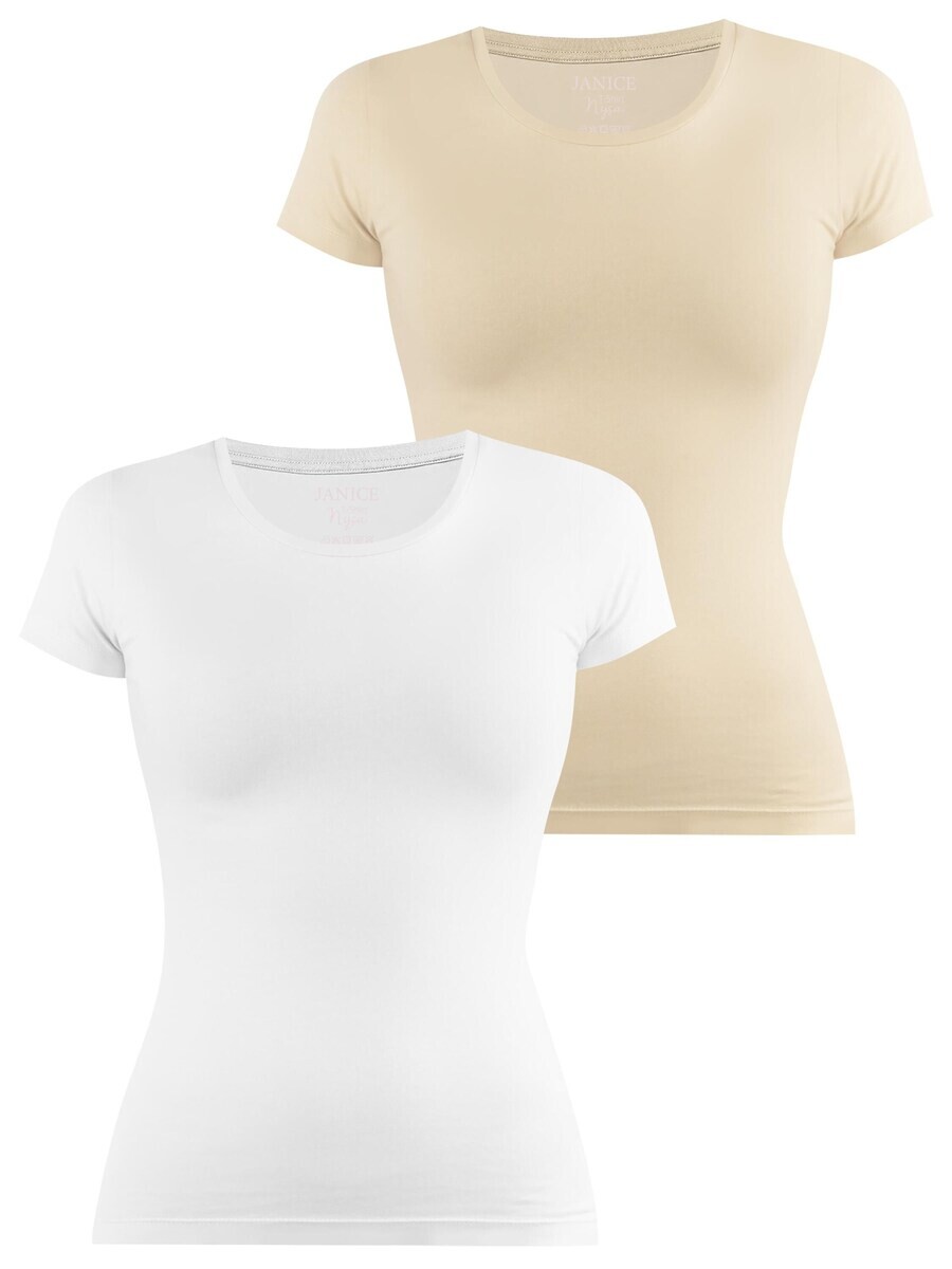 

Футболка Janice Shirt Nysa, цвет beige/white
