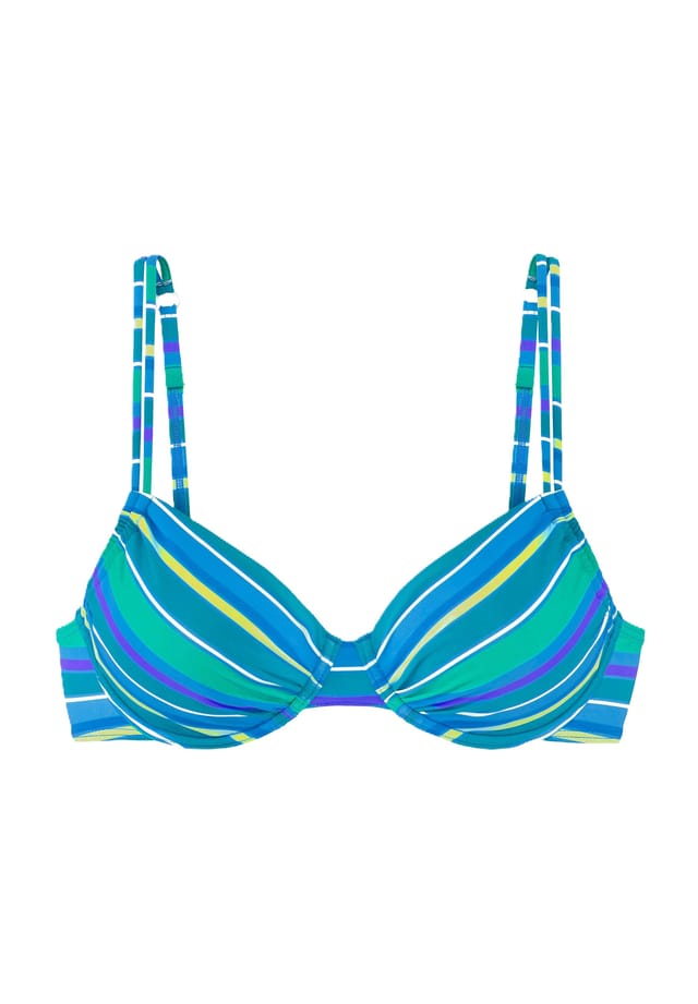 

Забавный верх бикини на косточках с регулируемыми двойными бретелями S.Oliver, бирюзовый