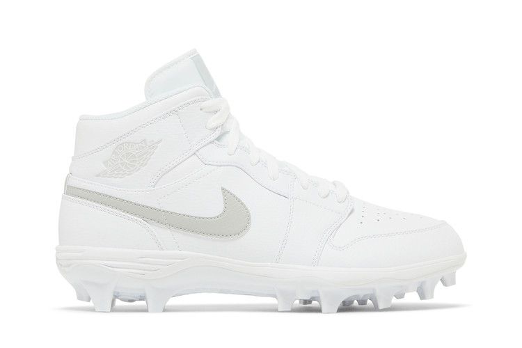 Бутсы Air Jordan Jordan 1 Mid TD Cleat 'Grey Fog', белый — фото 2