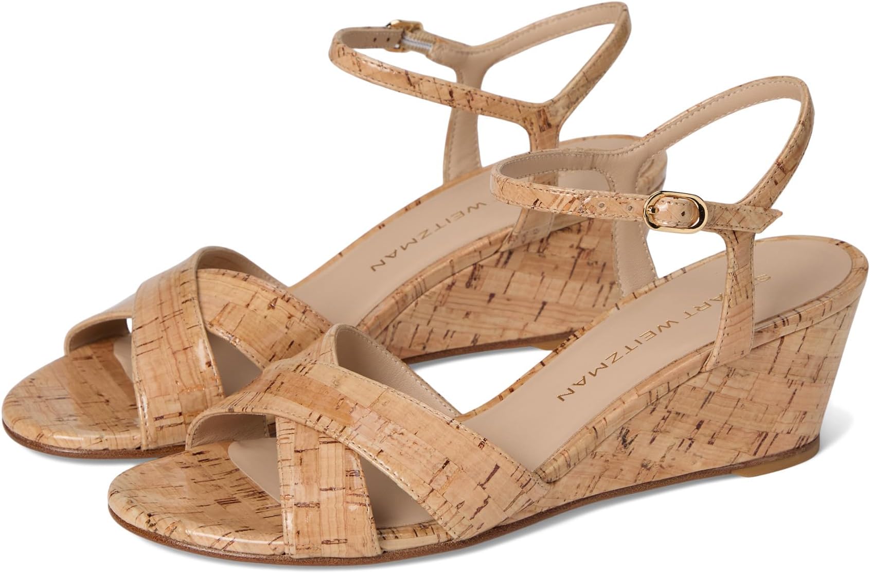 Туфли Stuart Weitzman Dayna Demi Wedge, Natural