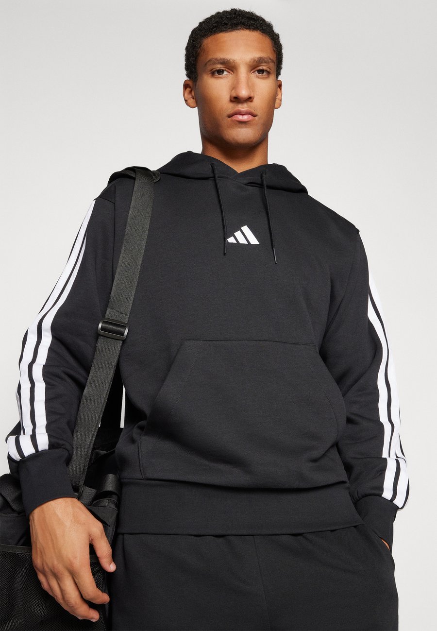 Худи Adidas Sportswear Hoodie, Black/White/Black — фото 4
