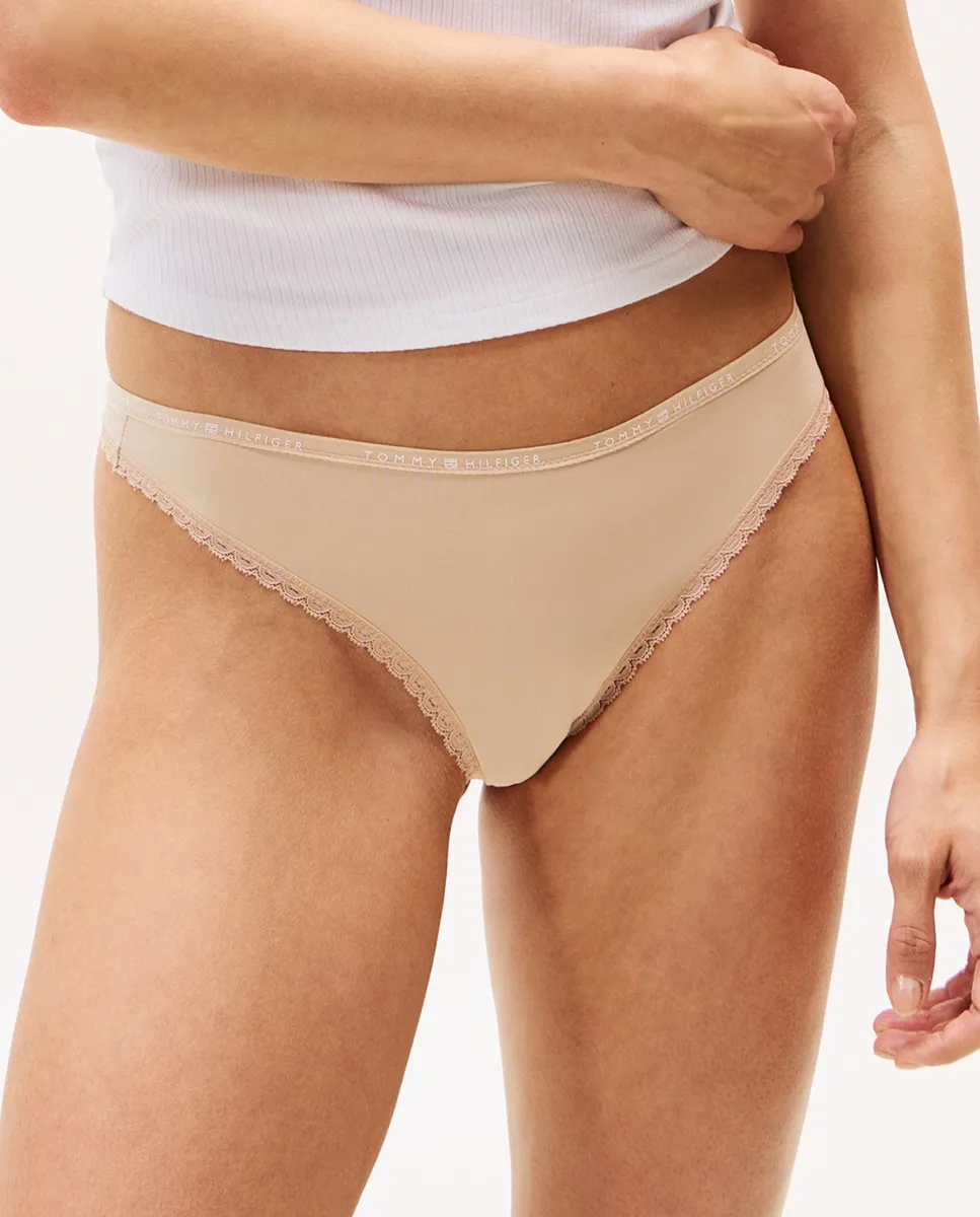 

Набор из 3 кружевных трусиков с логотипом Tommy Hilfiger, мультиколор