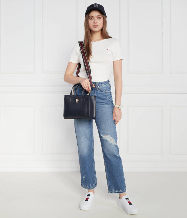 Джинсы женские Tommy Hilfiger классические рваные, синий — фото 2