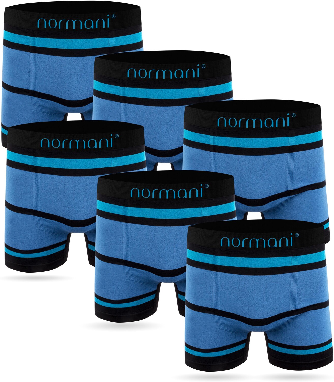 

Боксеры normani 6 Stück Mikrofaser s für Herren aus Nylon, синий