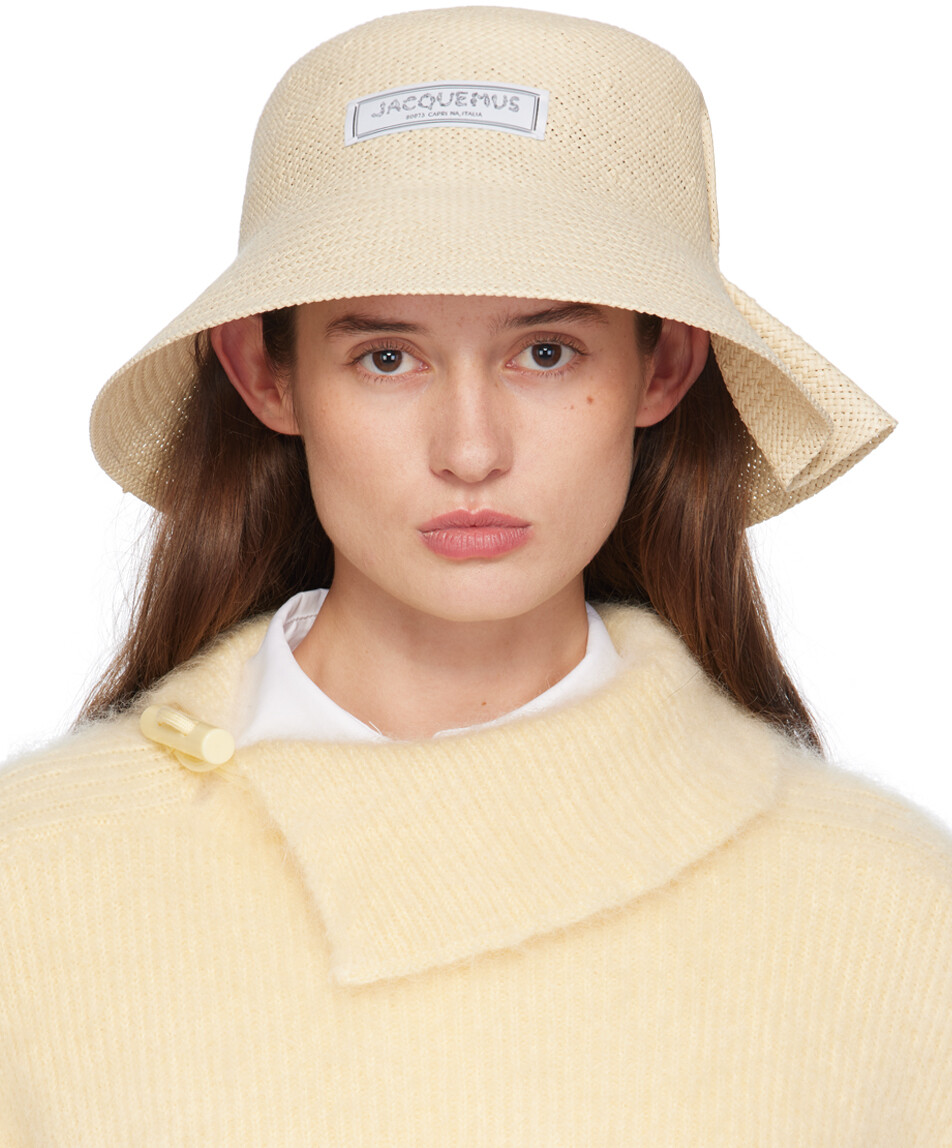 

Бежевая пляжная шляпа La Casa 'Le chapeau Vela' JACQUEMUS