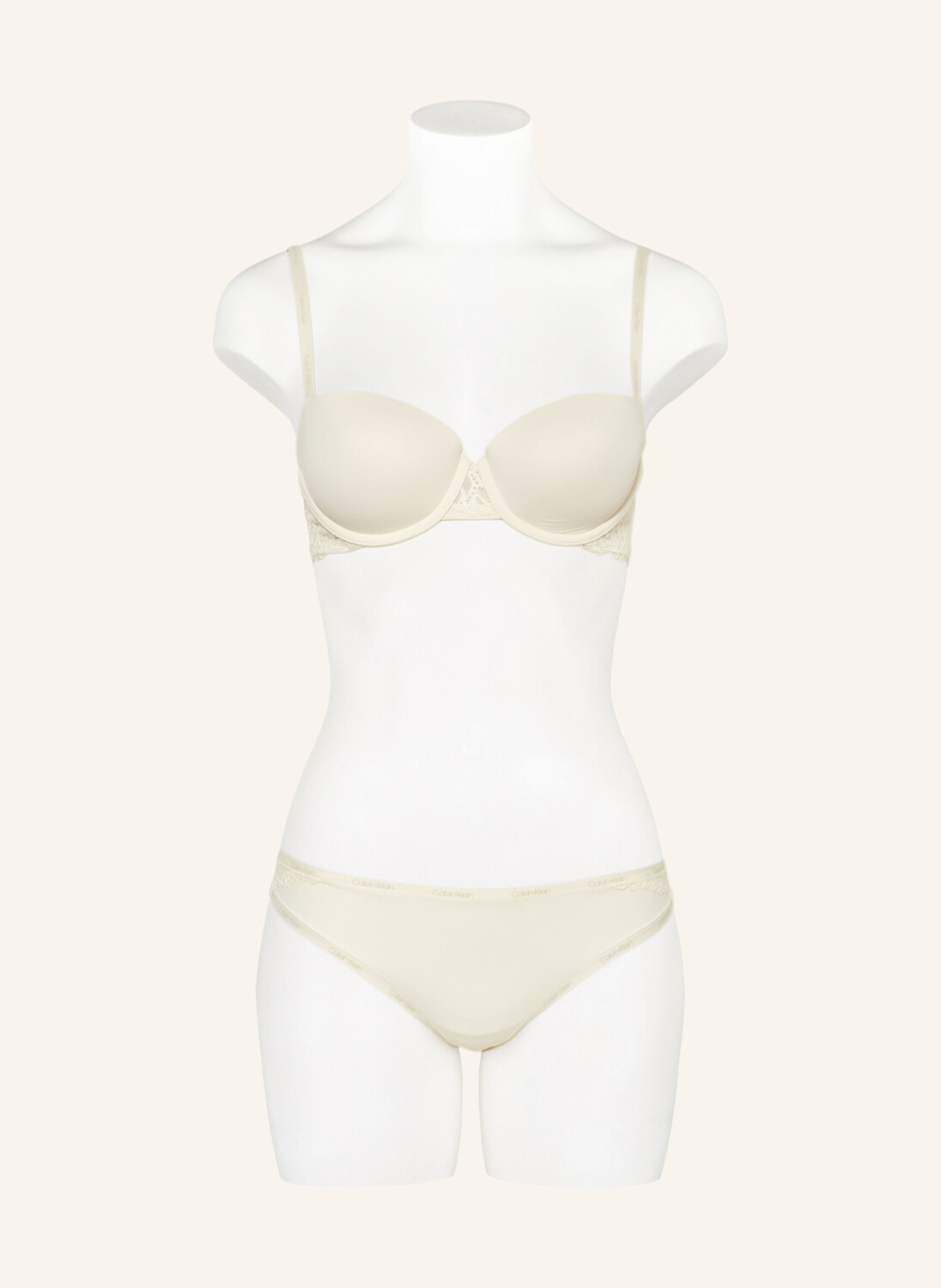 Трусы ck attraction Calvin Klein, экрю — фото 2