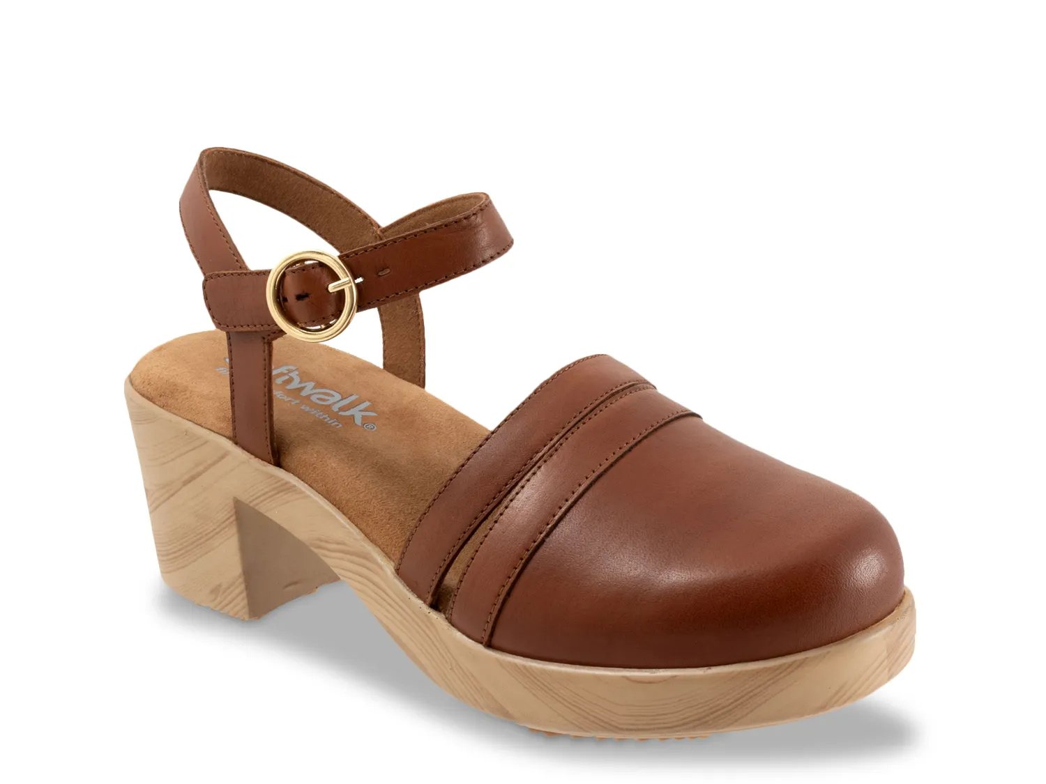 Сабо Softwalk Fillmore Platform Clog, темно-коричневый