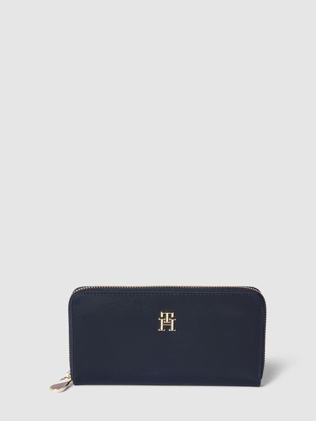 

Кошелек с аппликацией для этикетки, модель "МАК" Tommy Hilfiger, темно-синий