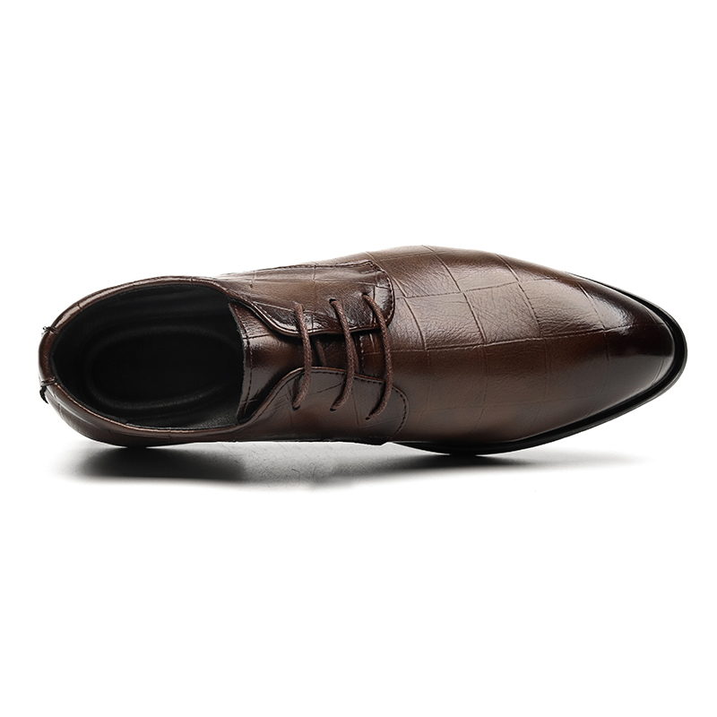Dao Tu Sen Мужские туфли-оксфорды Trendy Era черно-коричневые низкие (7233), цвет Brown-(7233) Trendy Era — фото 4