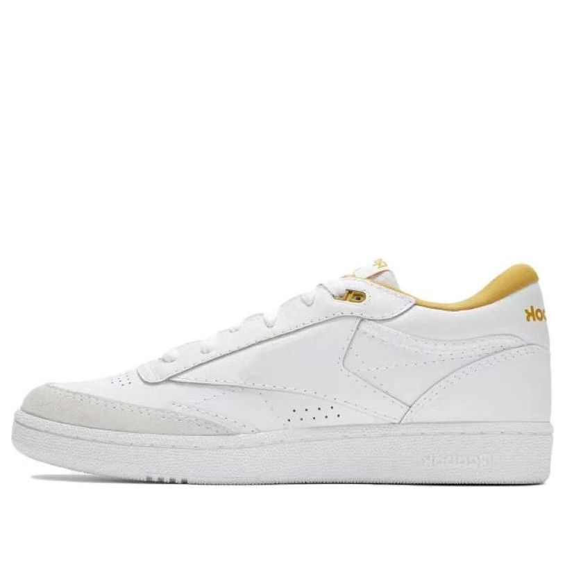 

Кроссовки Reebok Classics Club C Mid II 'White Yellow', белый