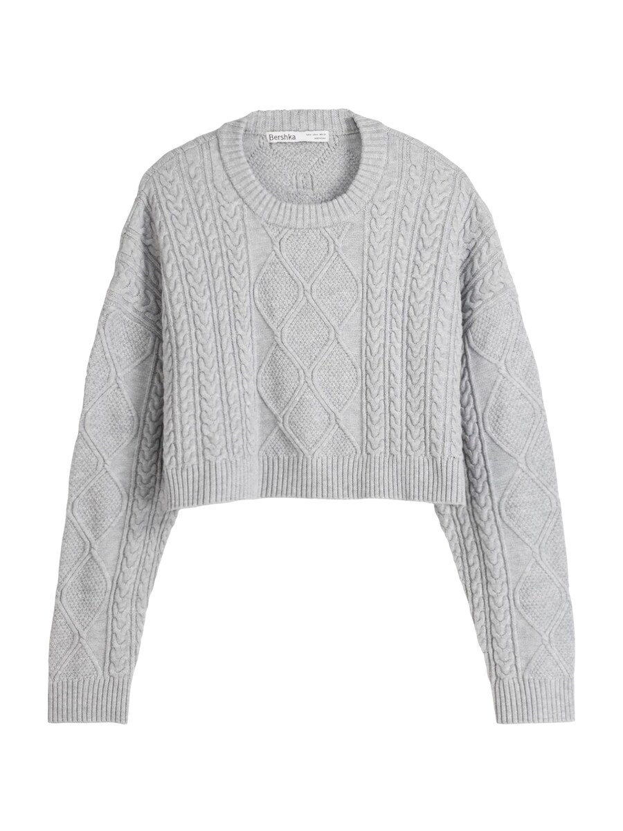 

Свитер Bershka, светло-серый