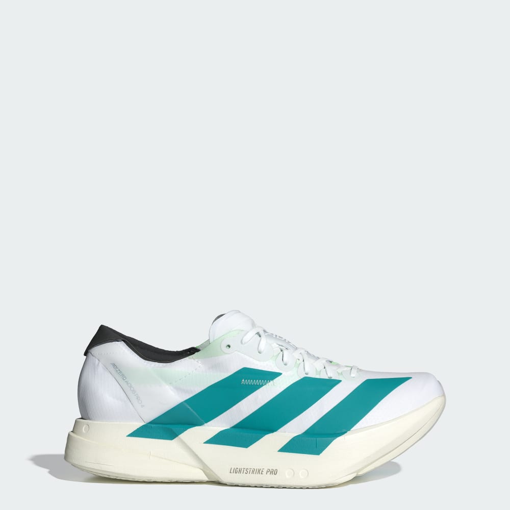 

Кроссовки Adidas Adizero Adios Pro 4 Shoes, цвет Cloud White/Pure Teal/Carbon
