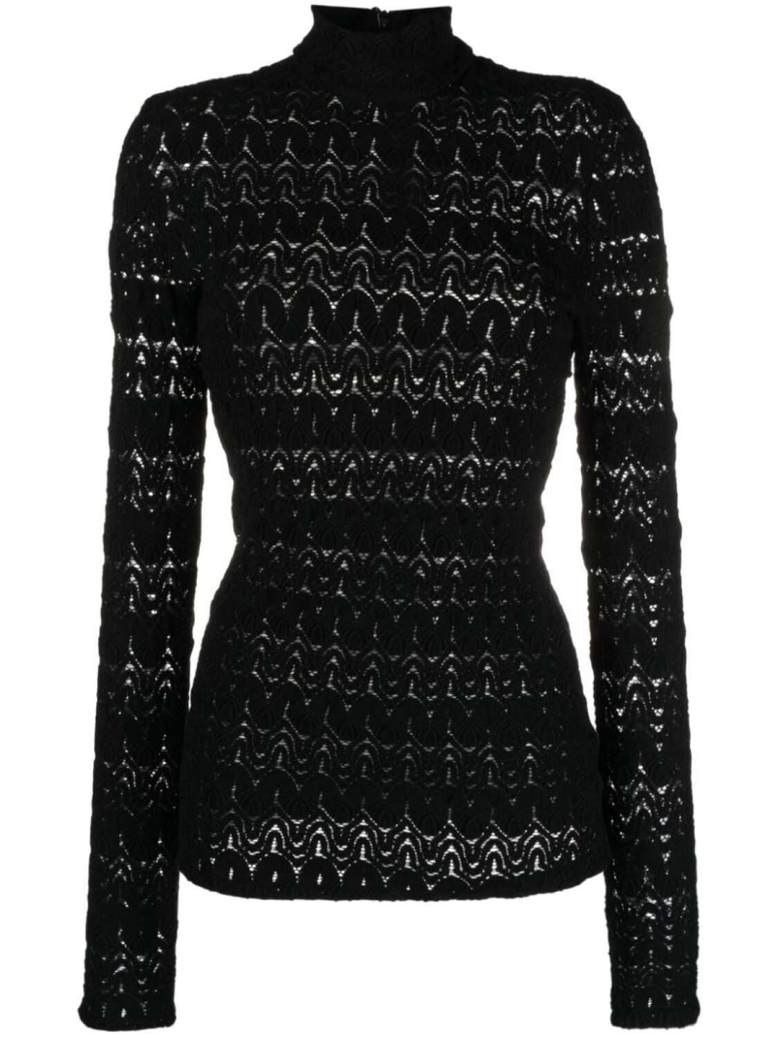 

Missoni джемпер рыхлой вязки с высоким воротником, черный