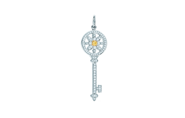 

TIFFANY & CO. Коллекция Keys Platinum Chainless украшения подвески Women's Silver