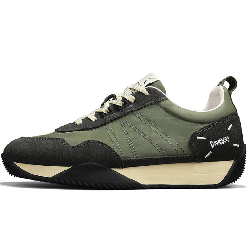 

Budding Bear Антискользящие и износостойкие повседневные мужские низкие кеды с амортизацией зеленые, цвет Green