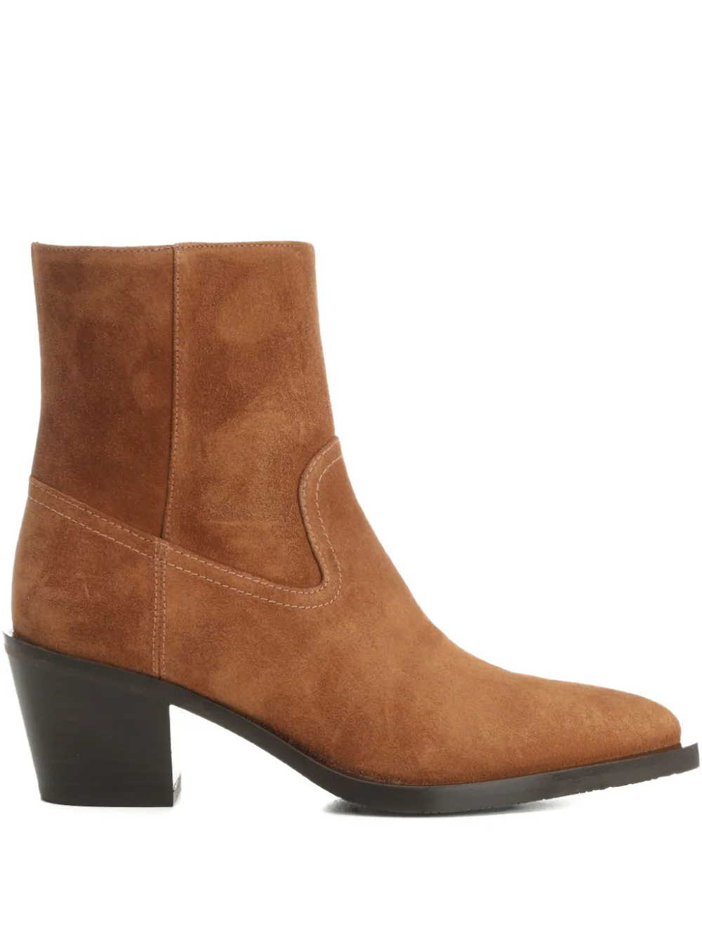 Замшевые ботильоны Tate Stuart Weitzman, коричневый