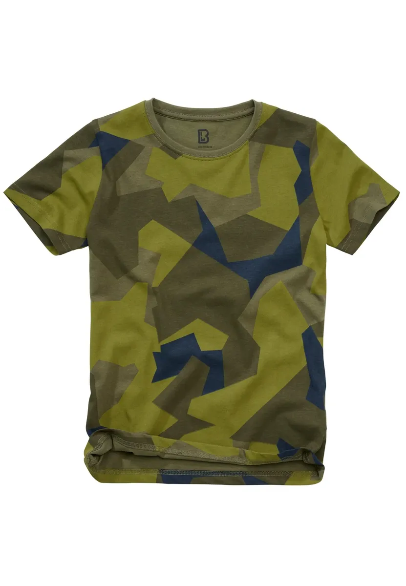 

Рубашка с короткими рукавами Brandit " Brandit Unisex Kids T-Shirt", цвет Swedishcamo