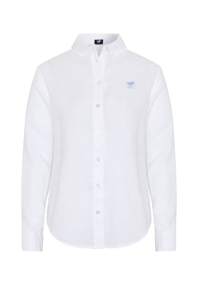 

Блузка с вышитой этикеткой Polo Sylt, белый
