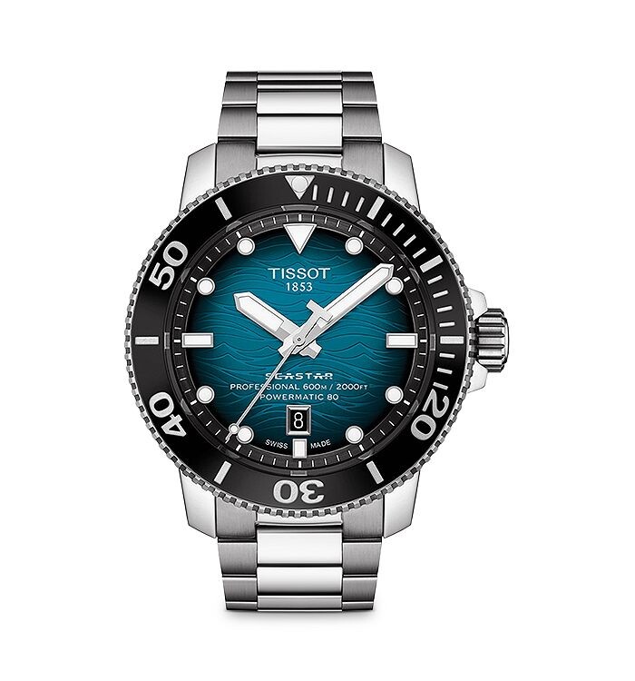 

Профессиональные часы Tissot Seastar 2000, 46 мм, синий