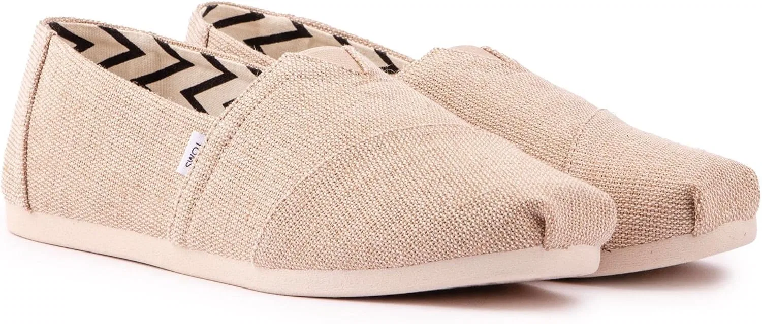 Мужские плоские тапочки TOMS Alpargata Heritage из парусины, Naturally Undyed — фото 2