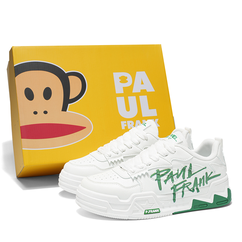 

PAUL FRANK Скользоустойчивые противоскользящие противоизносные низкие скейтерские кроссовки для мужчин красные, цвет Red