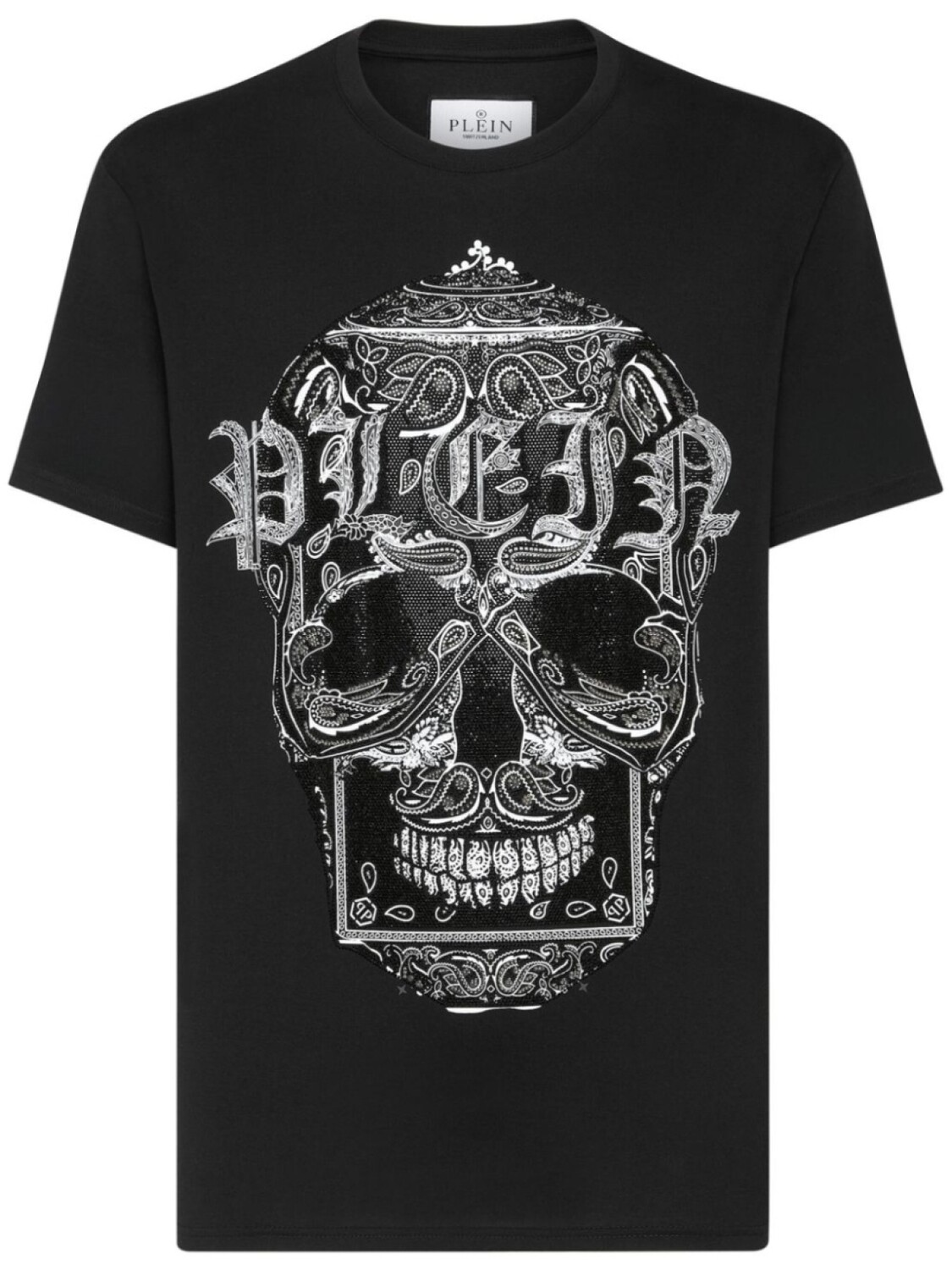 

Philipp Plein футболка Paisley Skull, черный