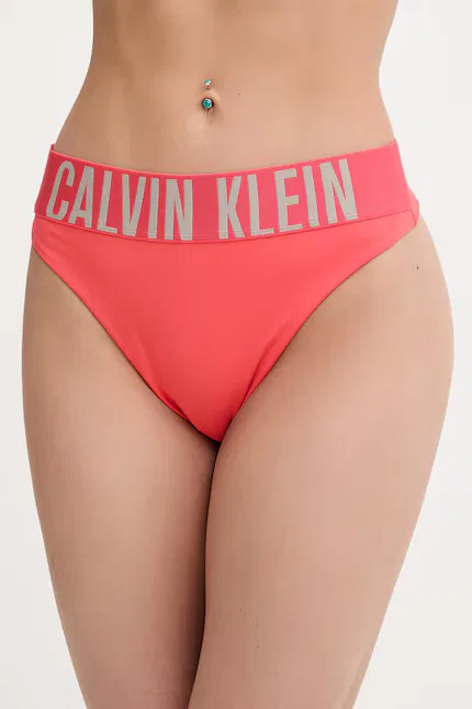 Купальник раздельный высокий стан Calvin Klein, красный